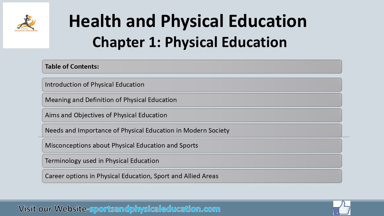 Health and Physical Education Class 11 : Chapter 1: Physical Education 1 You are currently viewing Health and Physical Education Class 11 : Chapter 1: Physical Education