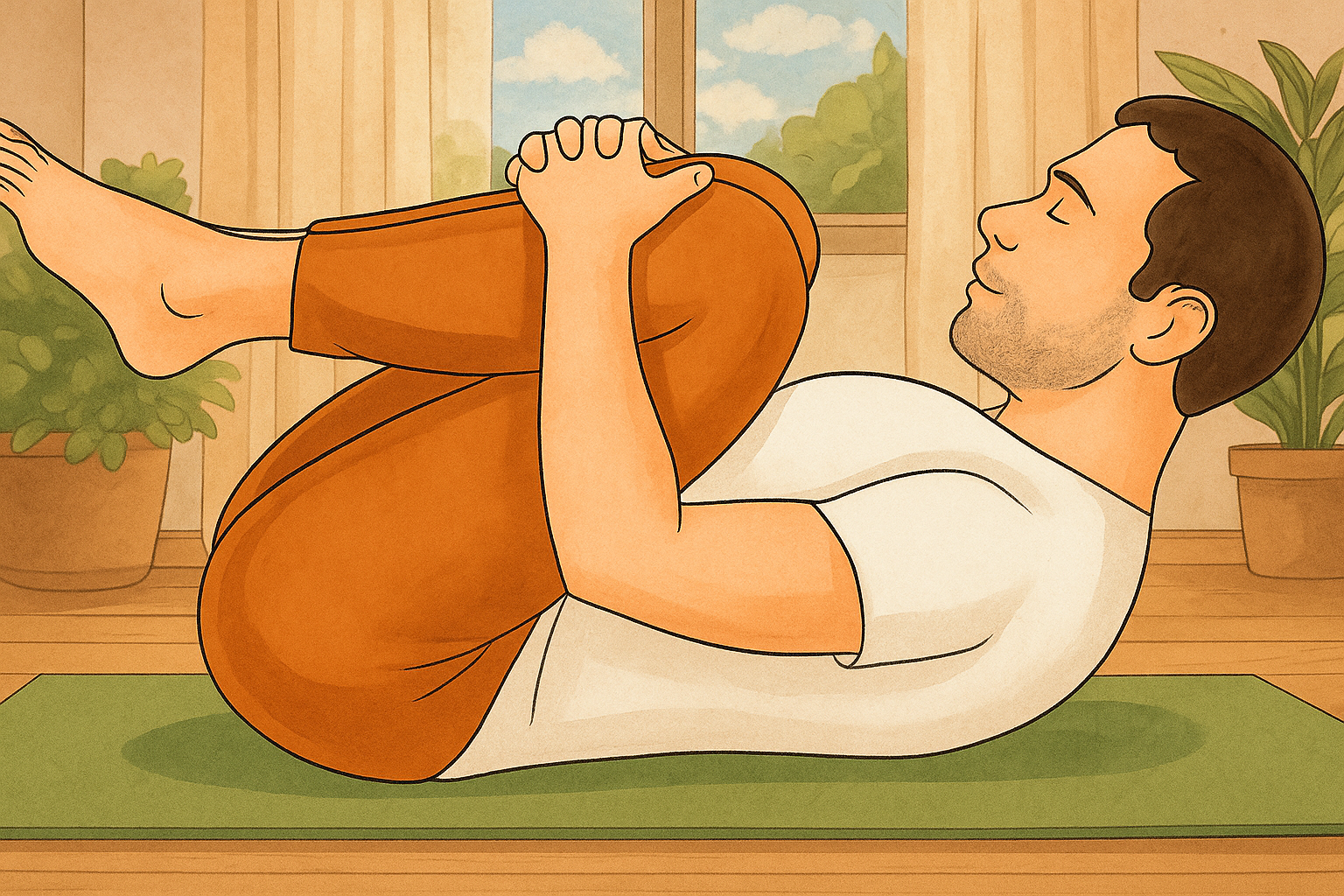 Pawanmuktasana (Wind-Relieving Pose) – Steps, Benefits, and Precaution 1 You are currently viewing Pawanmuktasana (Wind-Relieving Pose) – Steps, Benefits, and Precaution